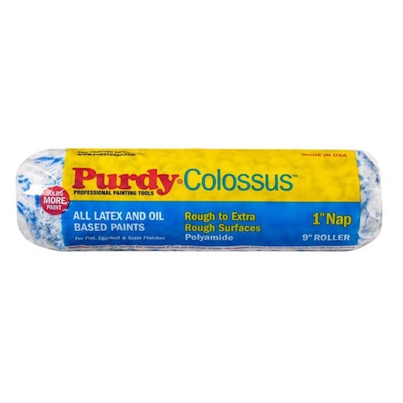 Purdy 9 in Paint Roller Cover, 1" Nap, Polyamide Fabric 144630095